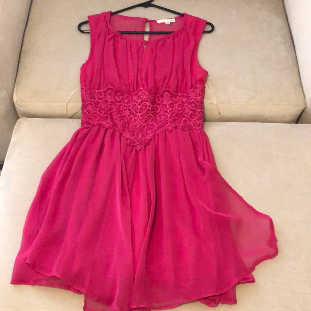 Brand new , M , never worn Fuchsia dress